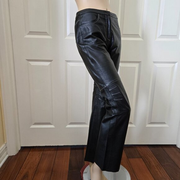 BCBGMaxazria Leather Pants SZ 4 - Picture 5 of 11